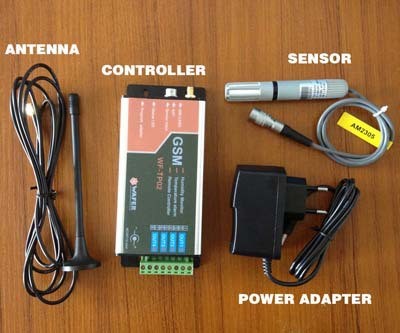 GSM Remote type Temperature & Humidity Monitor and Alarm device