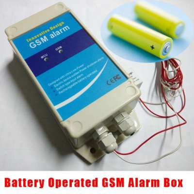 Battery operated gsm alarm system for electric power failure alarm unit